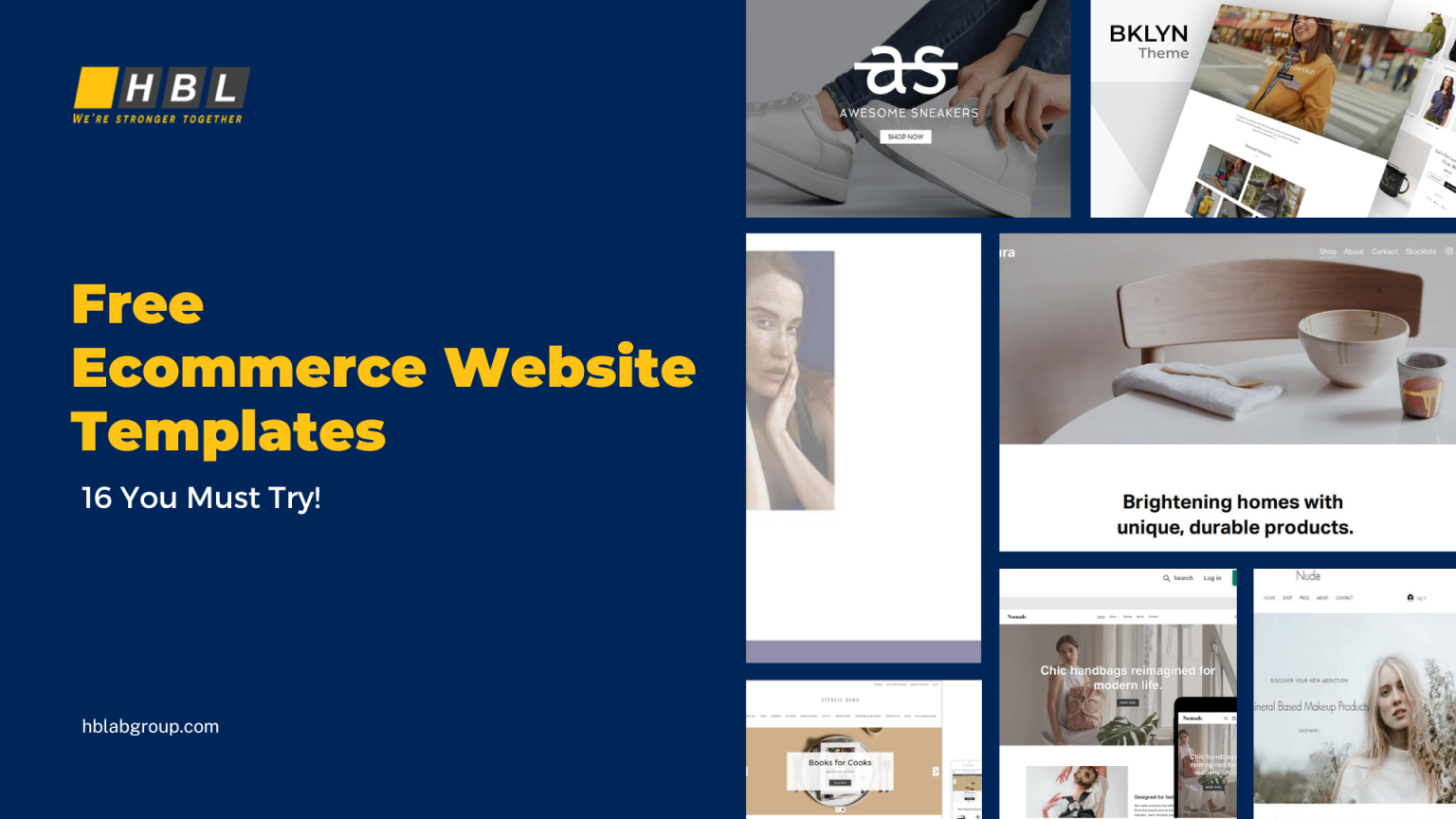 Free Ecommerce Website Templates - 16 You Musy Try!